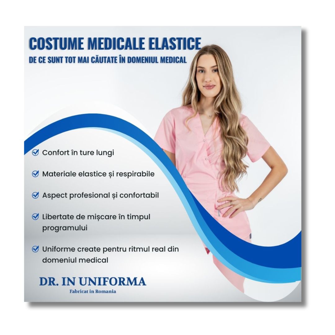 Costume medicale elastice - de ce sunt tot mai căutate în domeniul medical